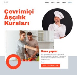 Çevrimiçi Yemek Pişirme Dersleri Için Çok Amaçlı Web Sitesi Tasarımı