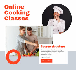 Online Cooking Classes - Modern Site Design