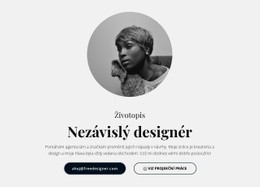 Životopisný Návrhář Na Volné Noze Šablona Rozvržení CSS