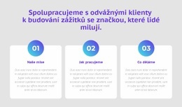 3 Sloupce S Čísly Základní Šablona CSS