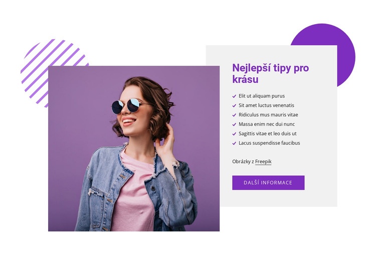 Nejlepší tipy pro krásu Šablona CSS