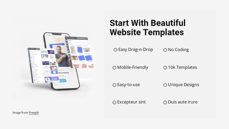 Start with beautiful templates CSS Template