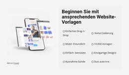 CSS-Vorlage Für Beginnen Sie Mit Schönen Vorlagen