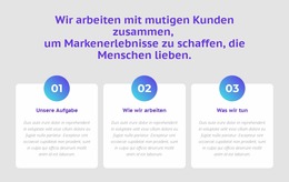 Joomla-Seitenersteller Für 3 Spalten Mit Zahlen