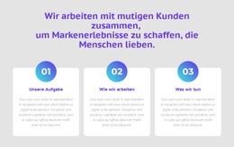 Fantastische Landingpage Für 3 Spalten Mit Zahlen