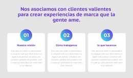 3 Columnas Con Números - Maqueta De Sitio Web Personalizada