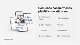 Comience Con Hermosas Plantillas - Página De Destino De Arrastrar Y Soltar