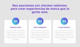 3 Columnas Con Números - Plantilla HTML5