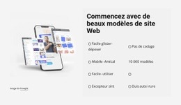 Commencez Avec De Beaux Modèles - Design HTML Page Online