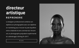 CV De Directeur Artistique - Maquette De Site Web Pour N'Importe Quel Appareil