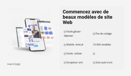 Modèle De Page De Destination Pour Commencez Avec De Beaux Modèles