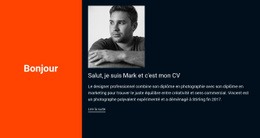 Thème WordPress Polyvalent Pour Bonjour, C'Est Mon CV