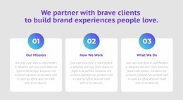 3 Columns With Numbers - Html Code Online