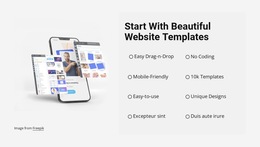 Site Template For Start With Beautiful Templates