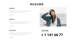 Creative Resume Html5 Responsive Template