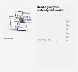 Kezdje Gyönyörű Sablonokkal - Ingyenes Webhelytervezés