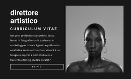 Curriculum Del Direttore Artistico - HTML Template Generator