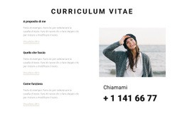 Curriculum Creativo - Mockup Del Sito Web Facile Da Usare