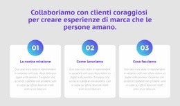 3 Colonne Con Numeri - Mockup Di Sito Web Personalizzato