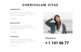 Curriculum Creativo - Modello Personale