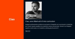 Ciao, È Il Mio Curriculum Modello CSS Semplice