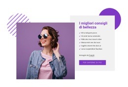 Modello HTML5 Esclusivo Per I Migliori Consigli Di Bellezza