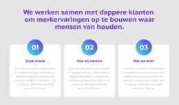 3 Kolommen Met Cijfers Basis CSS-Sjabloon