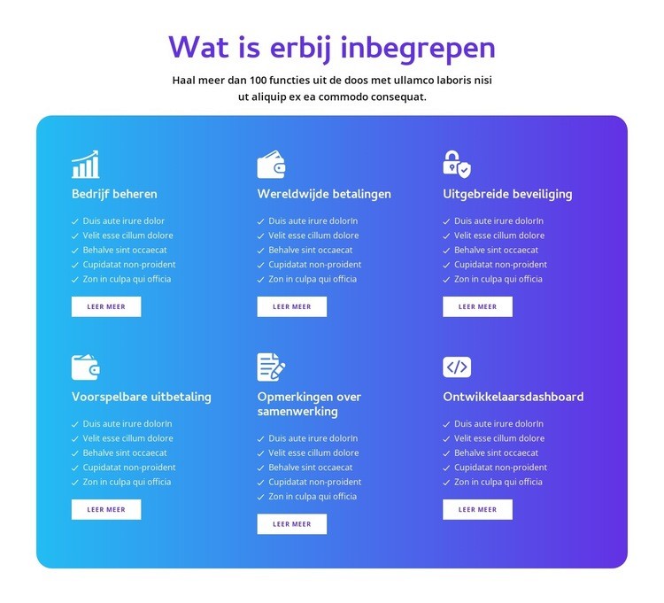 Rasterrepeater op verloopachtergrond Sjabloon voor één pagina