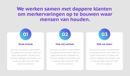 3 Kolommen Met Cijfers - Websitebouwer