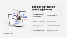 Begin Met Prachtige Sjablonen - Gratis Website-Ontwerp