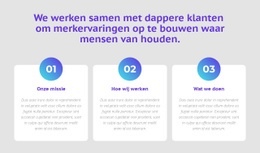 3 Kolommen Met Cijfers - Prachtig Websiteontwerp