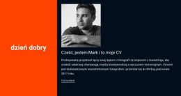 Witam, To Moje CV Prosty Szablon CSS