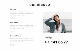 Currículo Criativo - Modelo Joomla Moderno