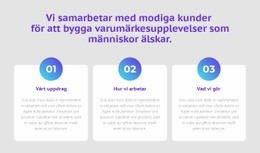 3 Kolumner Med Siffror - Funktionalitet WordPress-Tema