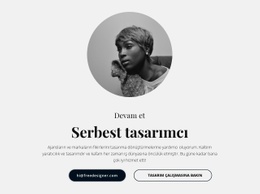 Serbest Tasarımcı Özgeçmişi CSS Düzeni Şablonu