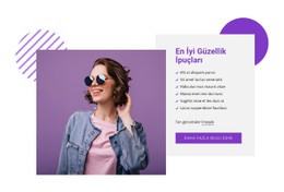 En Iyi Güzellik Ipuçları CSS Düzeni Şablonu