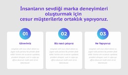 Sayılarla 3 Sütun Için Joomla Sayfa Oluşturucu