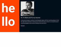 Hello, It'S My Resume - Free Web Page Design