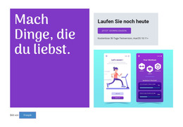 Atemberaubendes Webdesign Für Starten Sie Die App