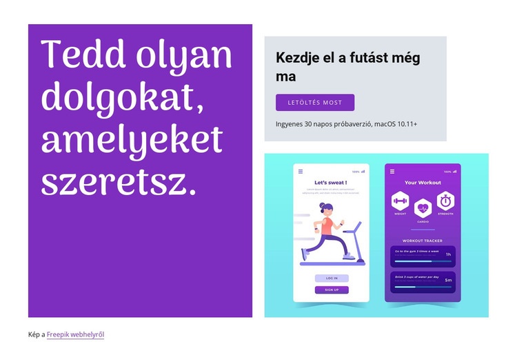 Indítsa el az alkalmazást HTML Sablon