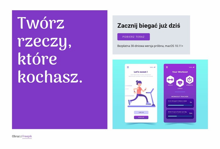 Uruchom aplikację Szablon CSS