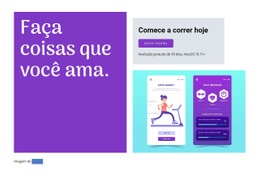 Comece A Executar O Aplicativo - Maquete De Site Gratuita