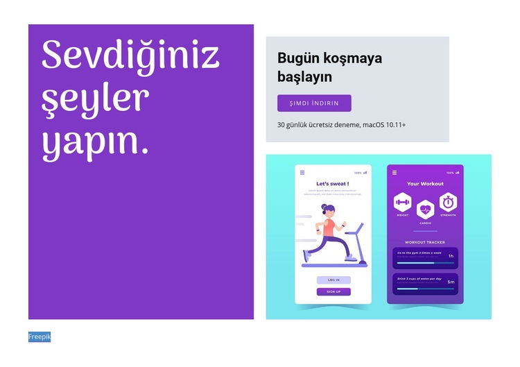 Uygulamayı çalıştırmaya başlayın HTML Şablonu