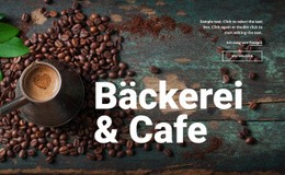 Bäckerei & Café - Vorlage Für Eine Seite