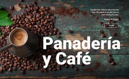 Plantilla Web Adaptable Para Panadería Y Cafetería
