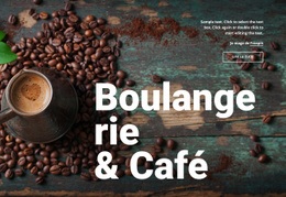 Boulangerie Et Café – Maquette De Site Web Prête À L'Emploi
