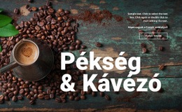 Weboldal Tervezés A Következőhöz: Pékség És Kávézó