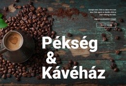 Reszponzív Websablon A Következőhöz: Pékség És Kávézó