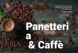 Modello Web Reattivo Per Panetteria E Caffetteria