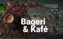 Responsiv Webbmall För Bageri & Café